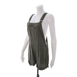 American Eagle Outfitters Women's Small Solid Army Green Romper